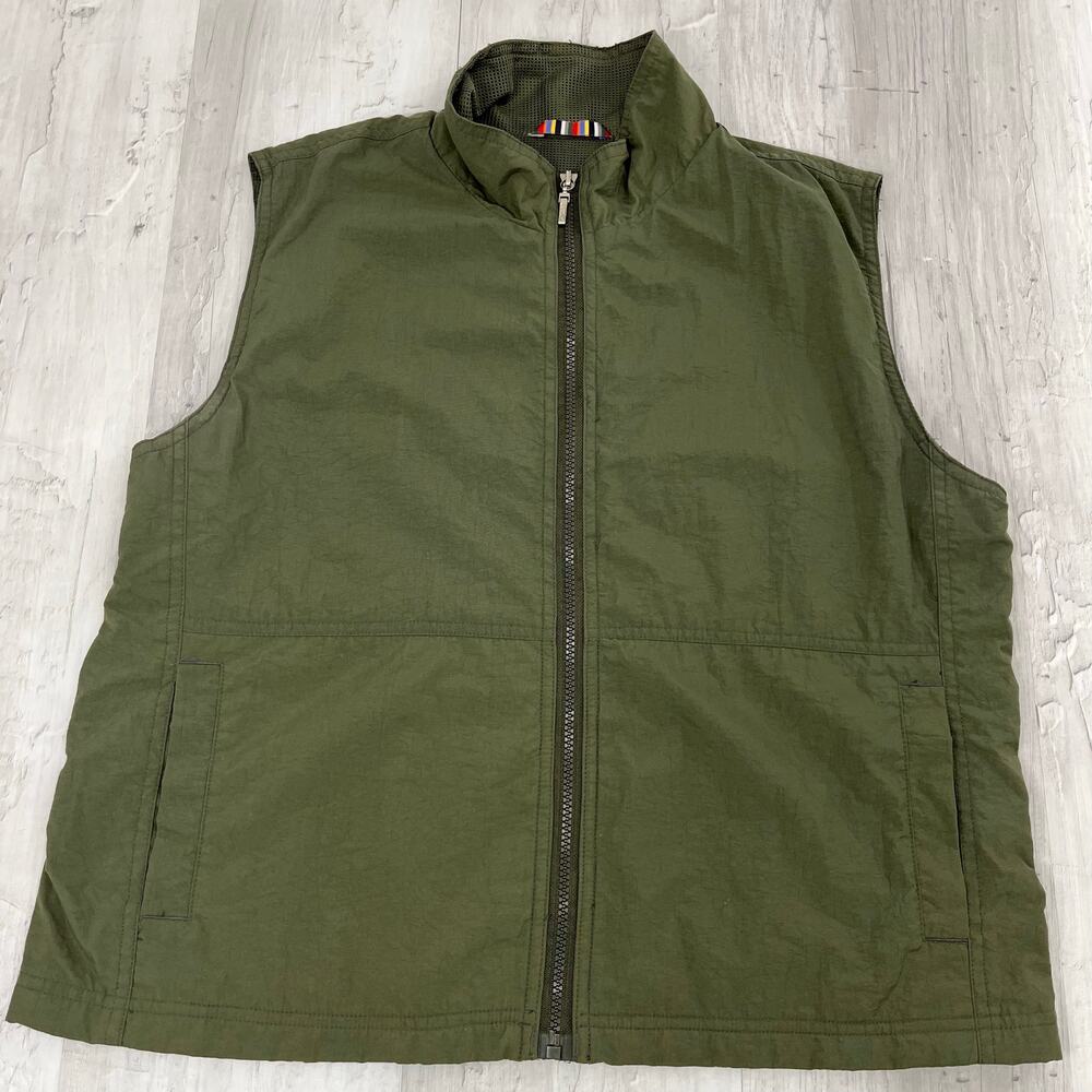 Catalina 90s Green Sleeveless Outdoor Full Zip Lightweight Breathable Vest Large